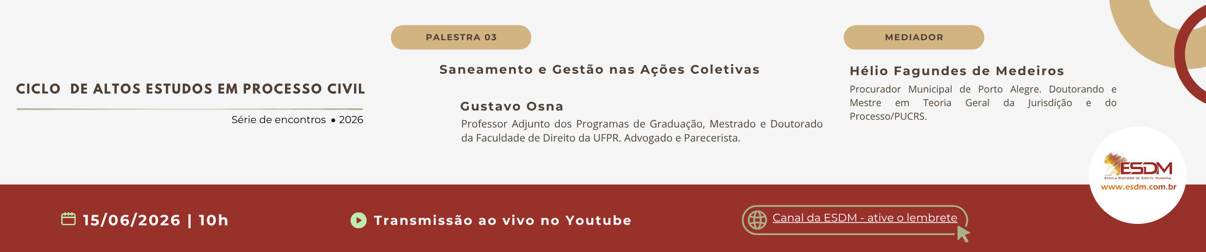 Palestra 03 - Saneamento e Gestão nas Ações Coletivas